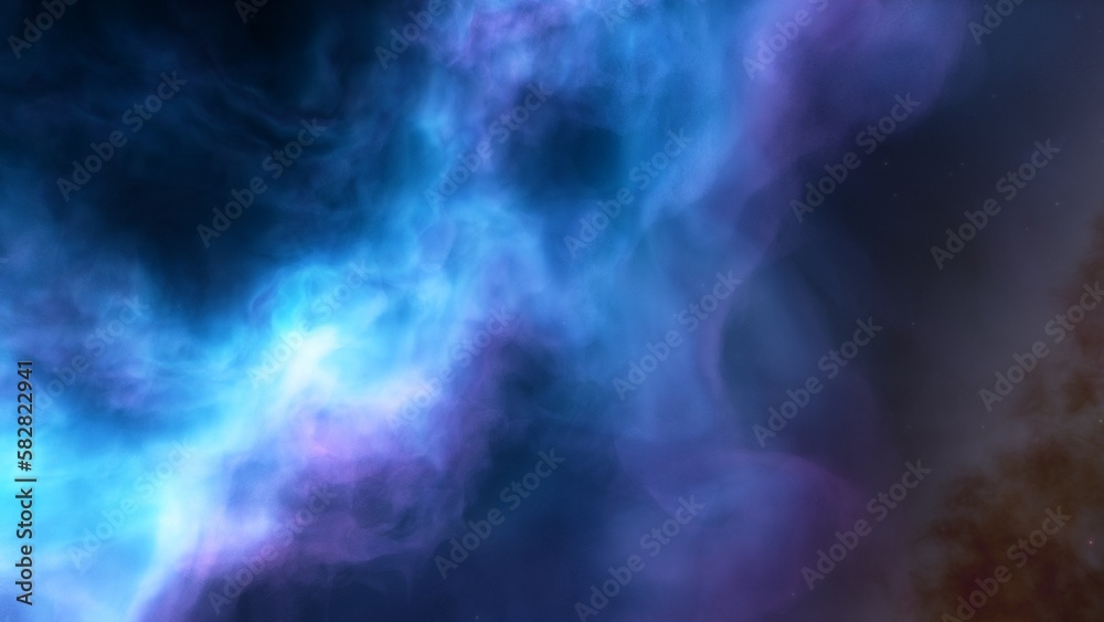 Cosmic background with a blue purple nebula and stars
Cosmic background with a blue purple nebula and stars