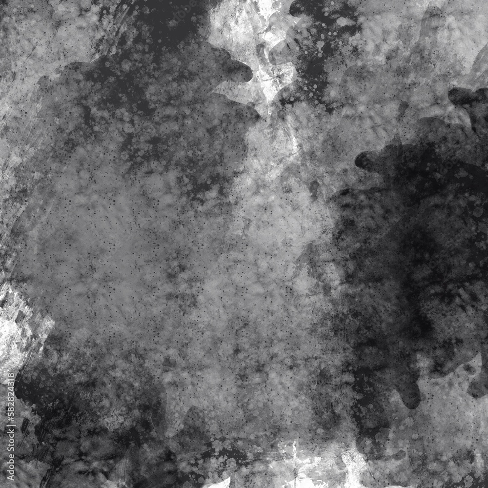 Fototapeta premium Abstract powder and blobs on white background,abstract powder splatted on white background,Freeze motion of black powder exploding or throwing black powder.