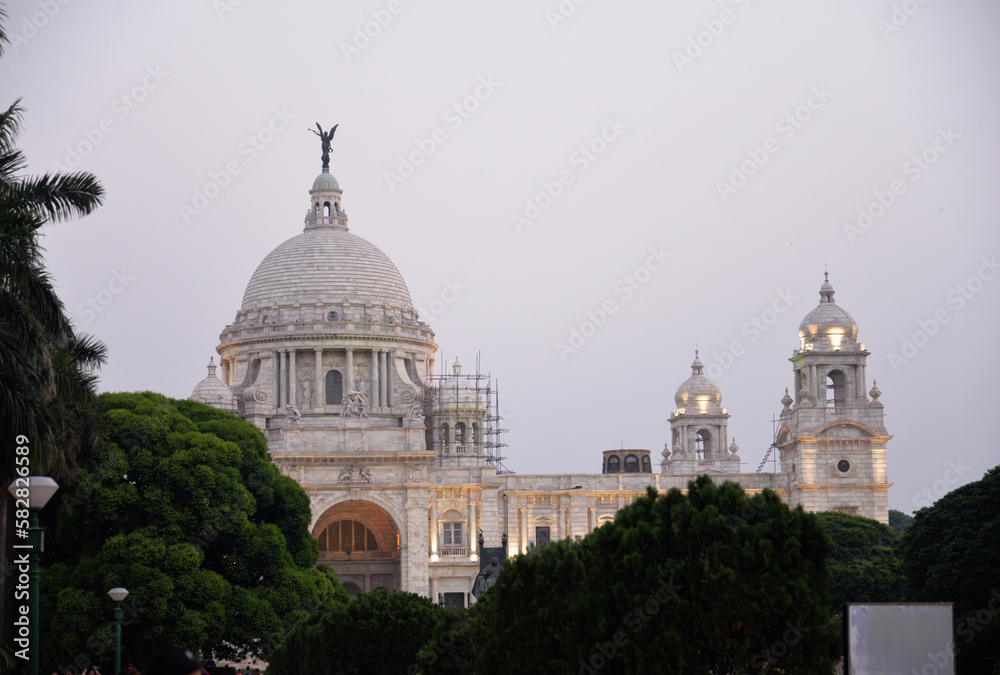 Obraz premium Victoria Memorial, Victoria palace, west bengal, Central Kolkata, Kolkata, India, architecture