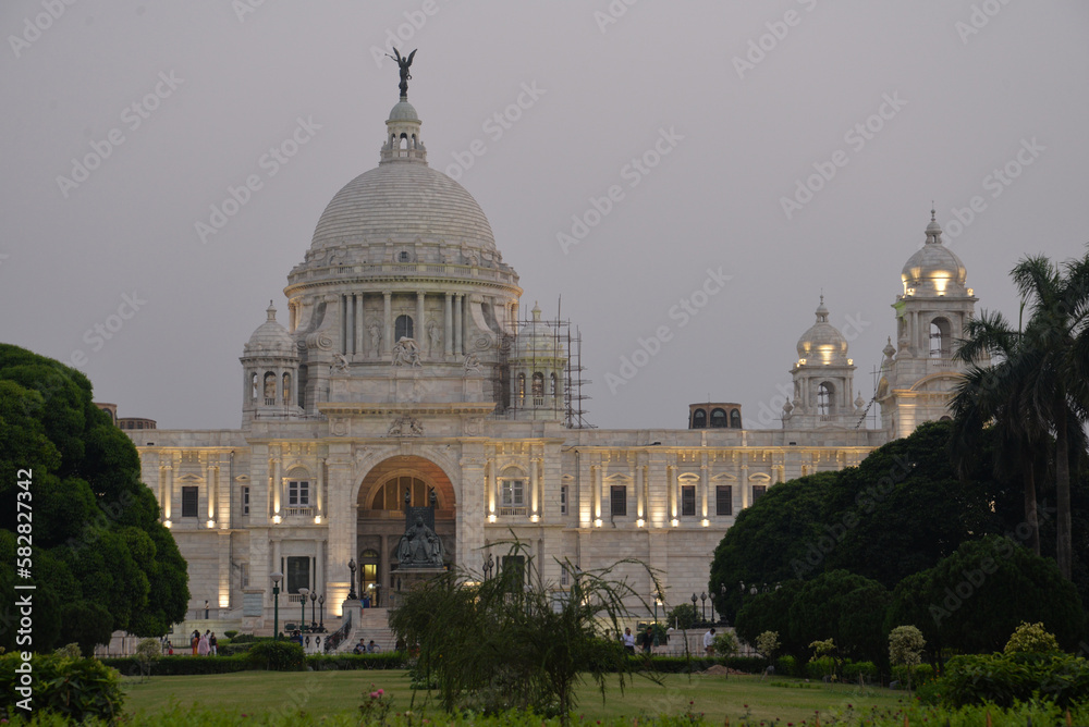 Victoria Memorial, Victoria palace, west bengal, Central Kolkata, Kolkata, India, Victoria Memorial at evening