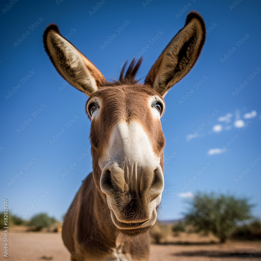 funny Donkey, ai generated,