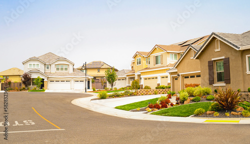 A suburban neighborhood in Northern California