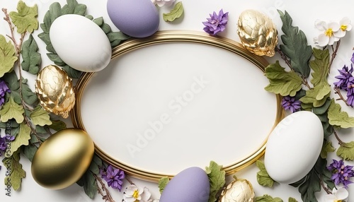 Easter eggs background, Pile of colorful Easter eggs, Easter holiday background.