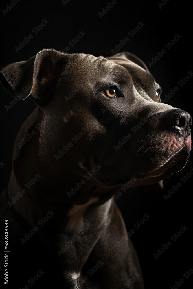 American Pitbull Terrier Portrait