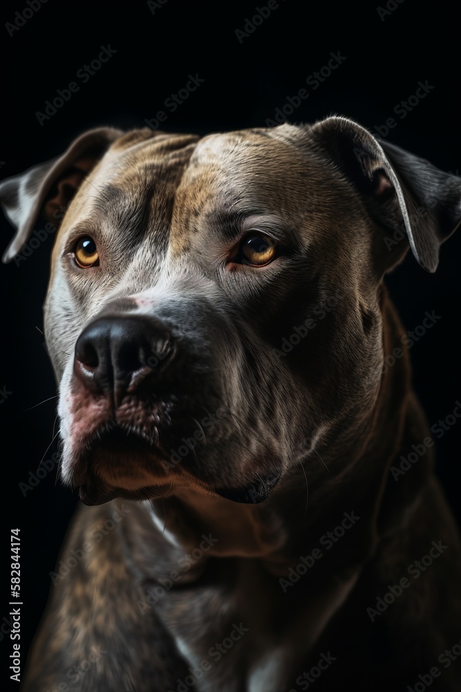American Pitbull Terrier Portrait