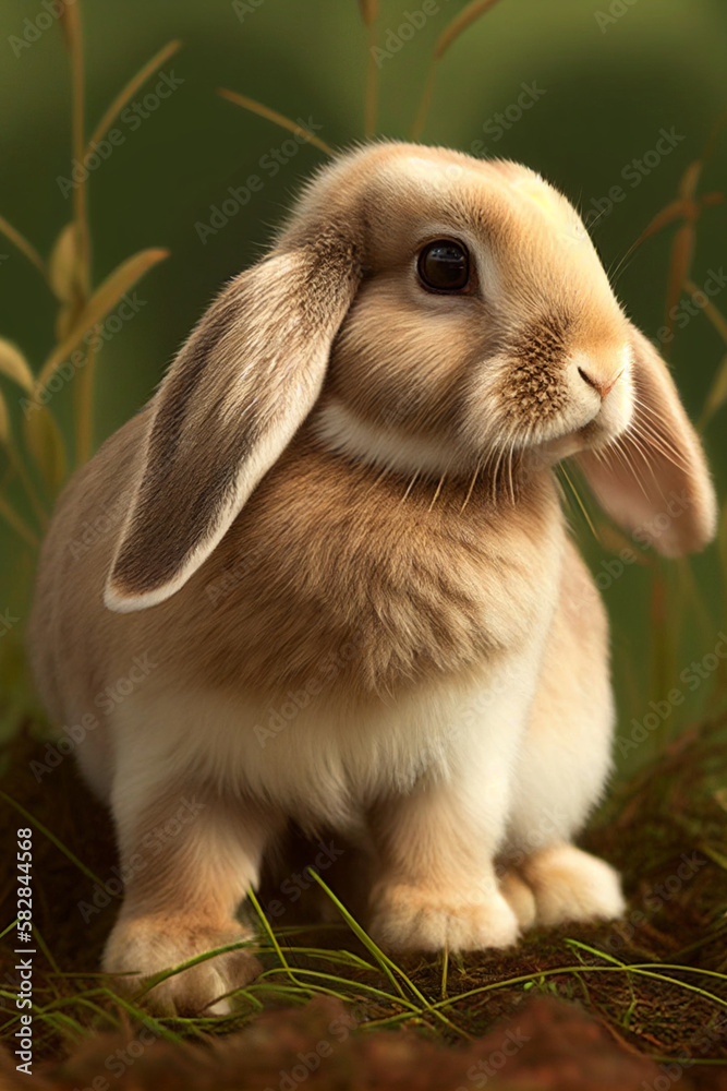 rabbit on the grass