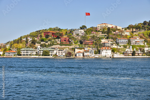 Bosphorus strait building architecture