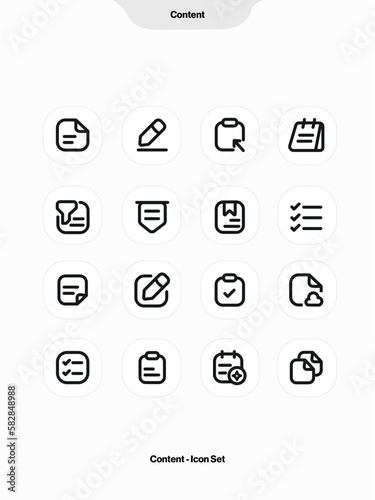 Content Icon Set