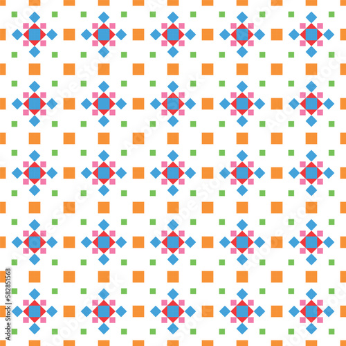 Abstract geometry. Colored squares. Pattern. seamless pattern
