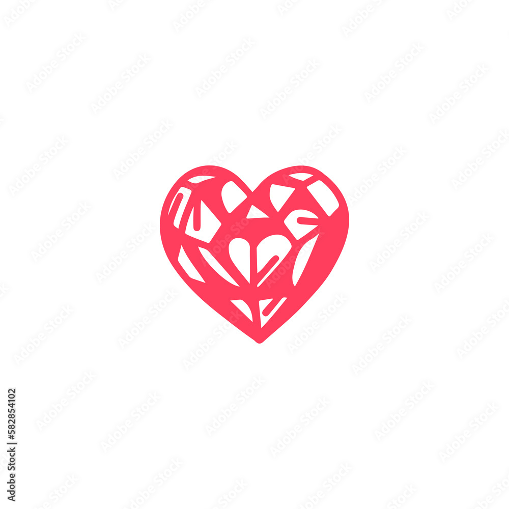 vector illustration of a heart shaped diamond vector illustration of a heart shaped diamond