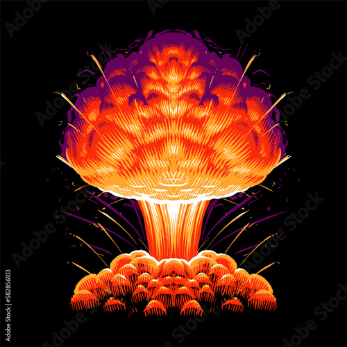 the cartoon explosion bomb illustration