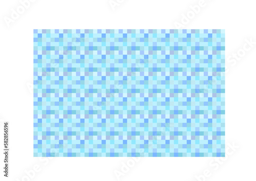 fläche gefüllt mit einer vielzahl verschiedener blauer quadrate