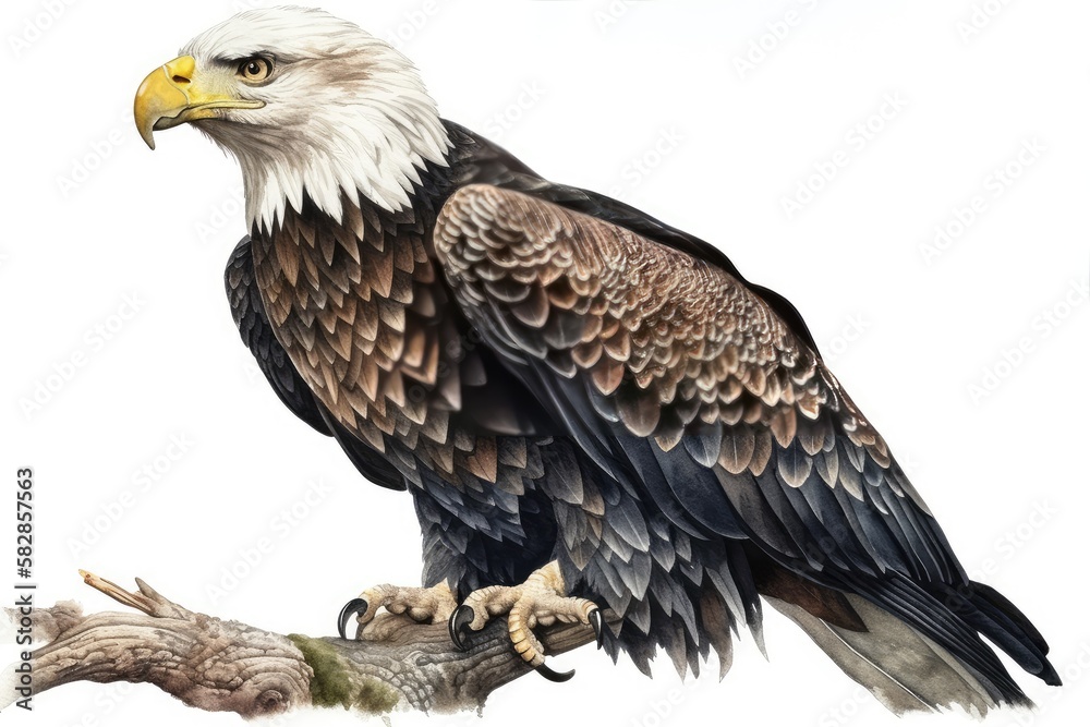 Obraz premium golden eagle isolated on white