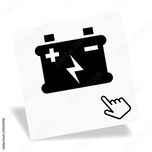 Logo batterie.