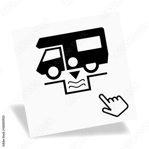 Logo aire de service camping-car.