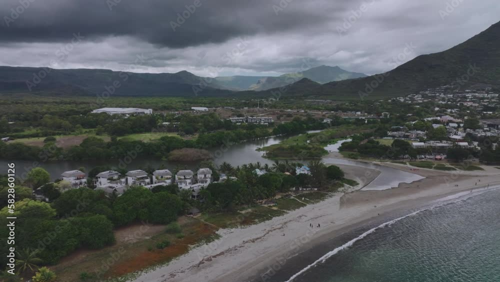 Resort Villas On The River In Tamarin Bay, Mauritius, Aerial View