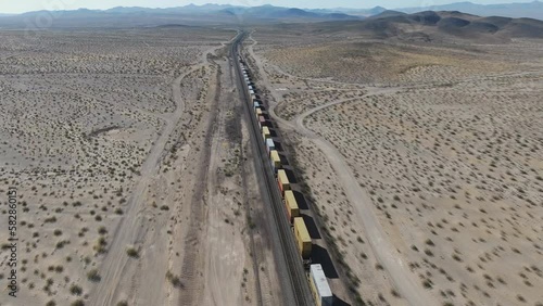 The Transmongol Railway passes through the capital of Mongolia, the city of Ulan Bator, and connects the Russian city of Ulan-Ude with the Chinese city of Jining. (aerial photography) photo