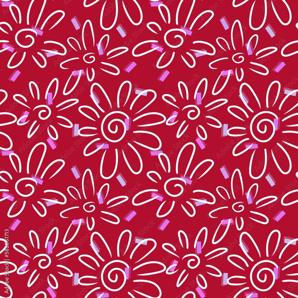 Floral seamless flower pattern for fabrics and textiles and packaging and gifts and cards and linens and kids Floral seamless flower pattern for fabrics and textiles and packaging and gifts and cards and linens and kids