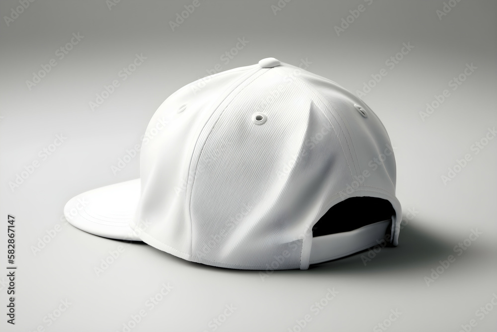 Rückseite Mockup weißes Baseballcap Rückseite Mockup weißes Baseballcap
