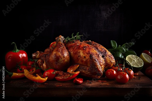 Piri piri chicken. Generative AI