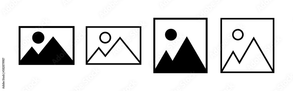 Picture icon vector for web and mobile app. photo gallery sign and symbol. image icon Picture icon vector for web and mobile app. photo gallery sign and symbol. image icon