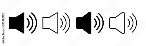 Speaker icon vector for web and mobile app. volume sign and symbol. loudspeaker icon. sound symbol