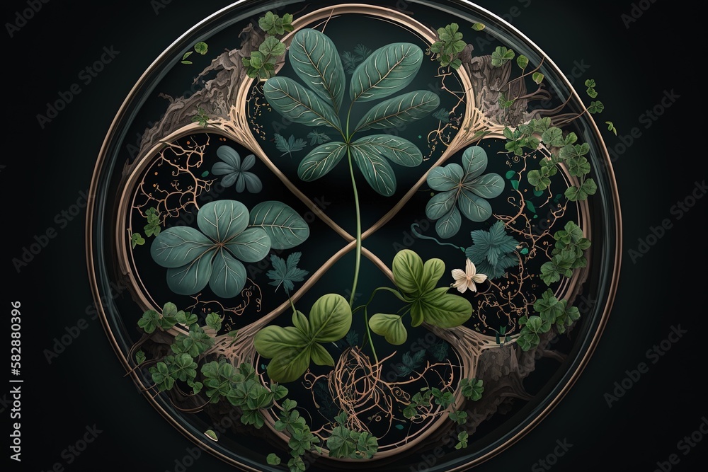 An Illustrative Journey Through the Mystical Four-Leaf Clover Generative AI