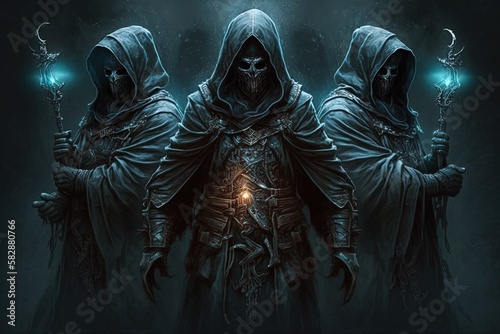 Spectral Guard – Dreading Guardians Shrouded in the Depths of Darkness Generative AI © pngking