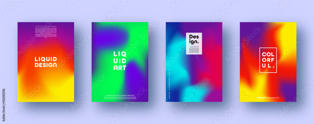 Colorful modern abstract backgrounds with neon red, green, blue, purple, yellow and pink gradient. Dynamic color flow poster, banner. Vector illustration. Colorful modern abstract backgrounds with neon red, green, blue, purple, yellow and pink gradient. Dynamic color flow poster, banner. Vector illustration.