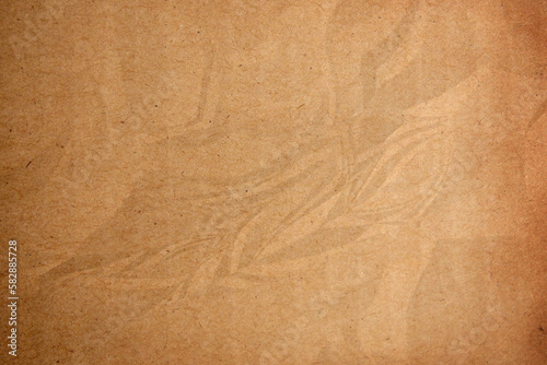 crumpled brown paper background close up