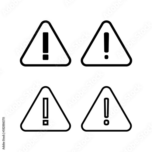 Exclamation danger sign illustration. attention sign and symbol. Hazard warning attention sign