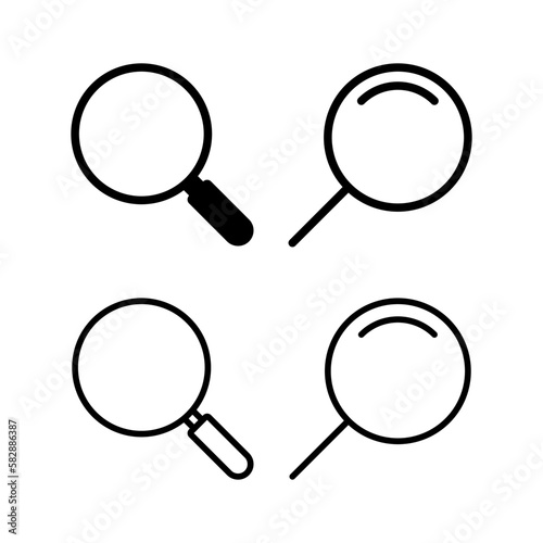 Search icon vector illustration. search magnifying glass sign and symbol