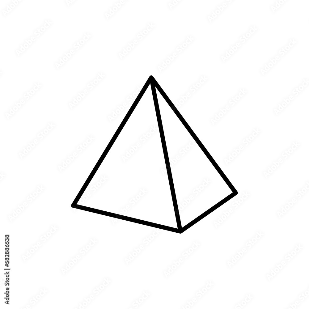 Pyramid vector icon, triangle flat vector illustration for web site or mobile app.eps Pyramid vector icon, triangle flat vector illustration for web site or mobile app.eps