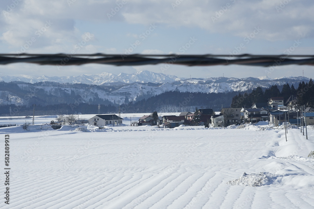 ski resort in the mountains