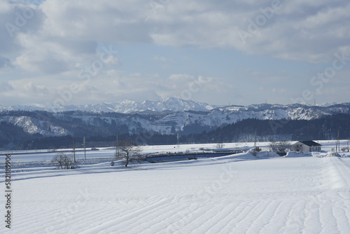 ski resort in the mountains
