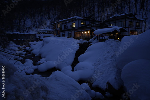 snow covered bridge