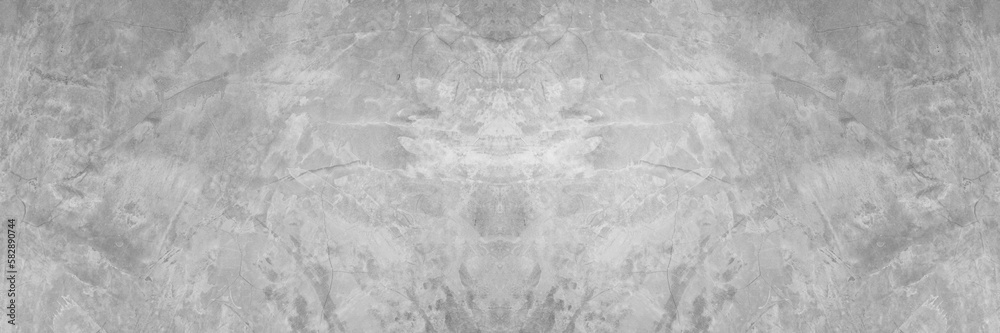 Naklejka premium Old wall panorama texture cement dirty gray with black background abstract grey and silver color design are light with white background.