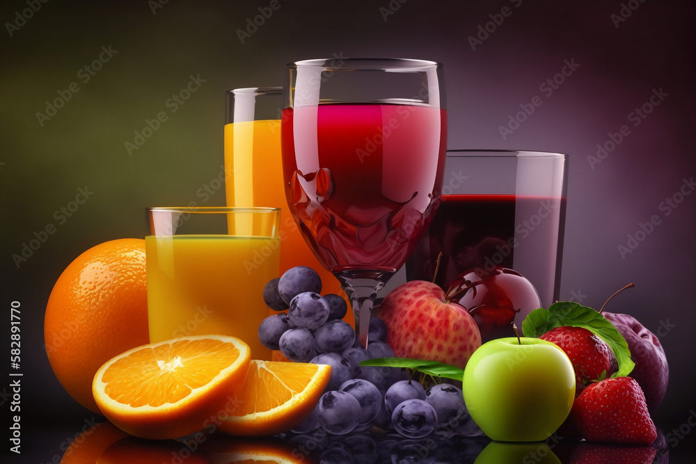 Fresh fruit juice with simple background, homemade healthy diet full of energy Fresh fruit juice with simple background, homemade healthy diet full of energy