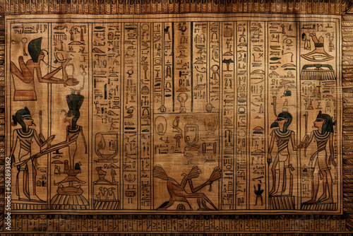 Egyptian Papyrus generated by AI