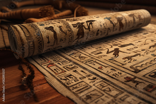 Egyptian Papyrus generated by AI