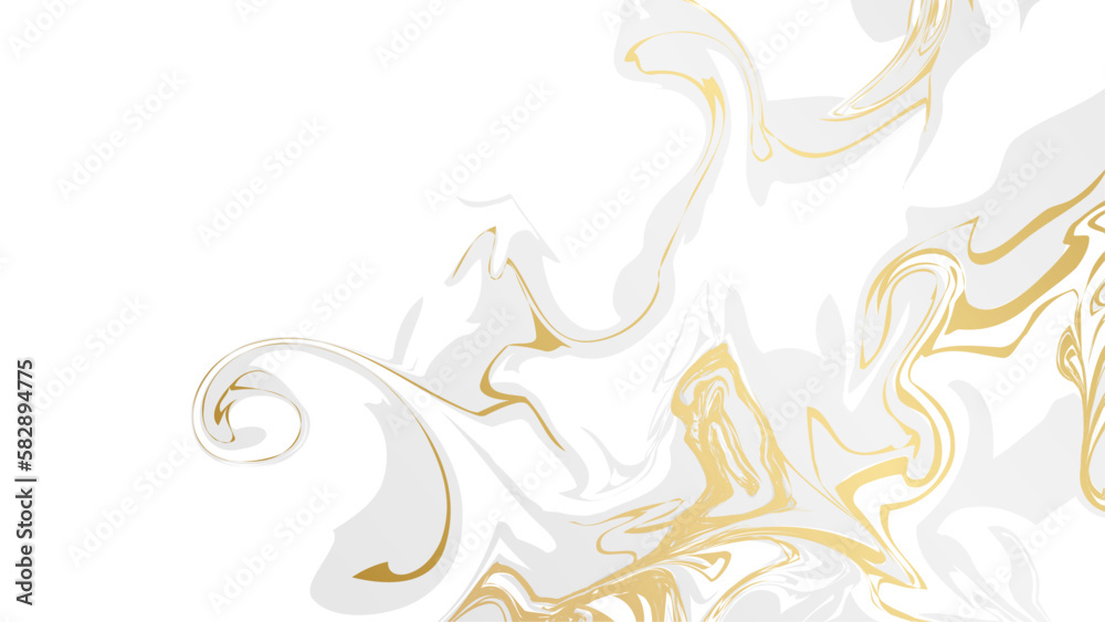 Abstract white gold marble texture background