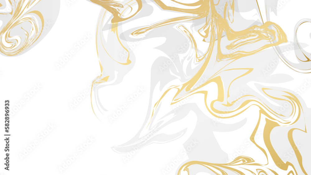 Abstract white gold marble texture background