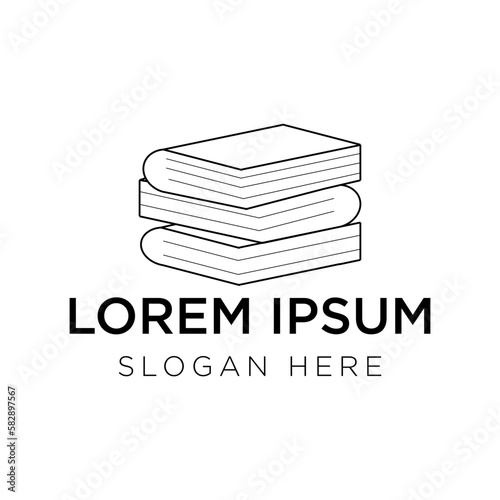 book logo vector illustration isolated on white background