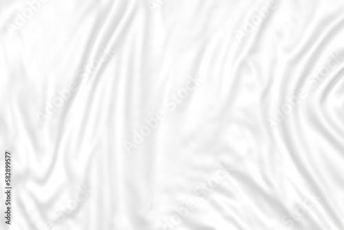 Loosely wrinkled white 3D fabric material