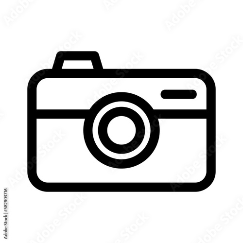 camera icon or logo isolated sign symbol vector illustration - high quality black style vector icons
