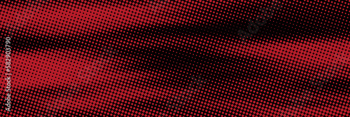 Red black vector background, halftone dots background, fading dot effect