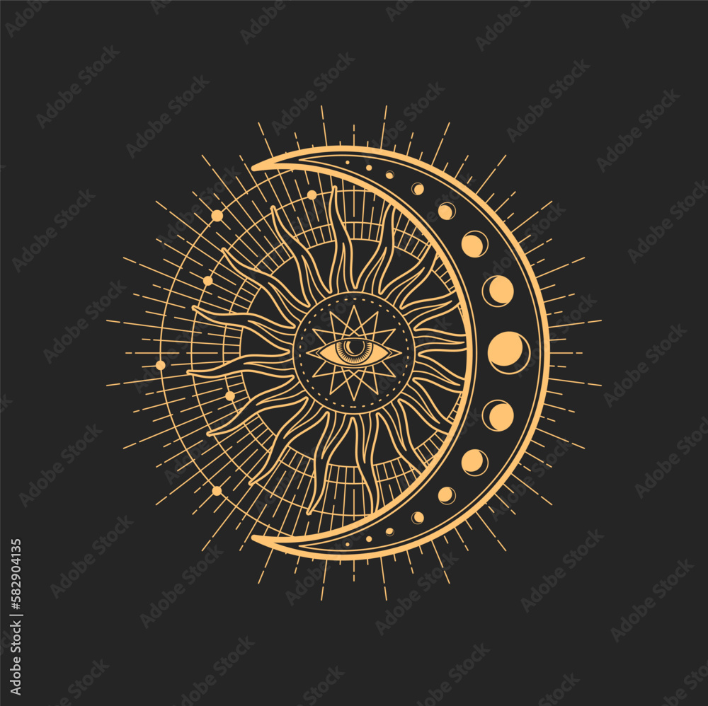 Alchemy Magical Astrology Moon Door Mat Spirituality and 