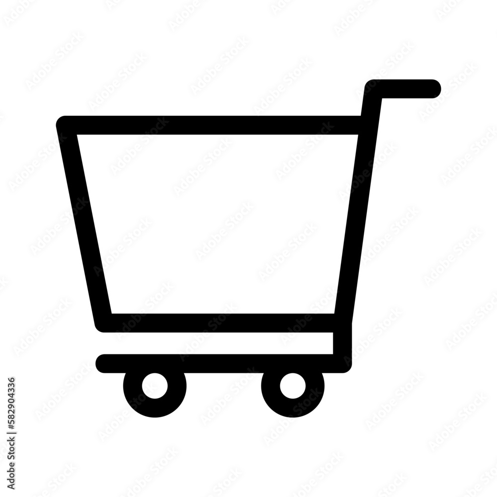 cart icon or logo isolated sign symbol vector illustration - high quality black style vector icons

