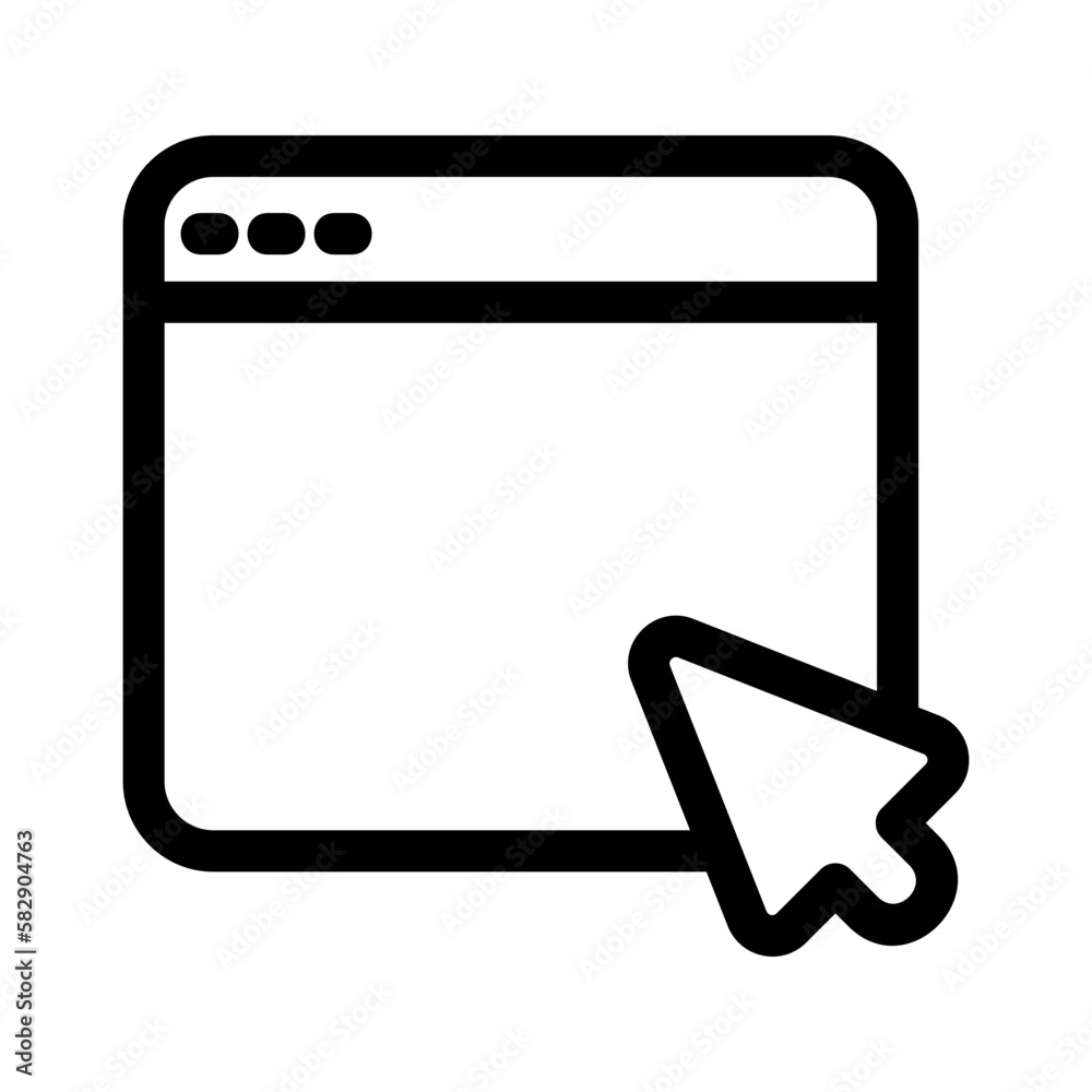 click icon or logo isolated sign symbol vector illustration - high quality black style vector icons
