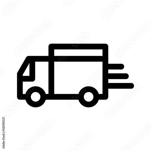 delivery icon or logo isolated sign symbol vector illustration - high quality black style vector icons 